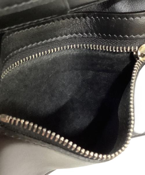 Acne studios（アクネ ストゥディオズ）Acne studios (アクネ ストゥディオズ) ジップポケットレザー3つ折り財布 ブラックの古着・服飾アイテム