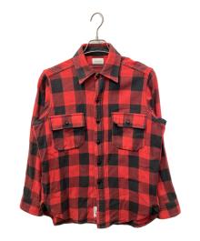 WOOLRICH（ウールリッチ）の古着「バッファローチェックシャツ」｜ブラック×レッド