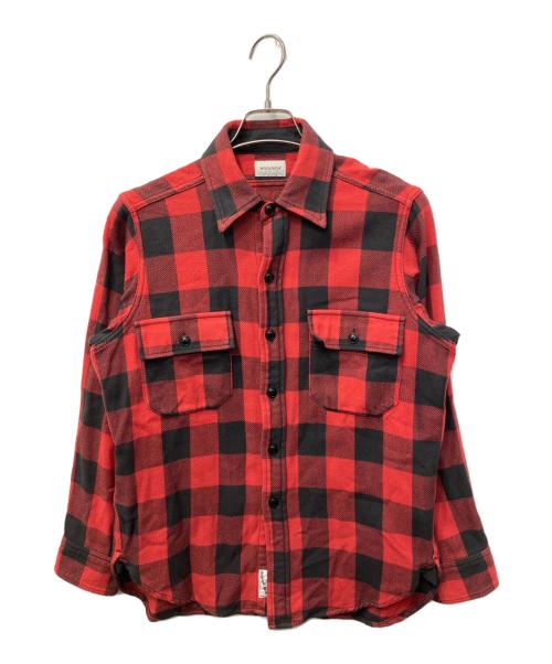 WOOLRICH（ウールリッチ）WOOLRICH (ウールリッチ) バッファローチェックシャツ ブラック×レッド サイズ:Sの古着・服飾アイテム