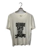 Saint Laurent Parisサンローランパリ）の古着「DEBBY プリントTシャツ」｜ホワイト