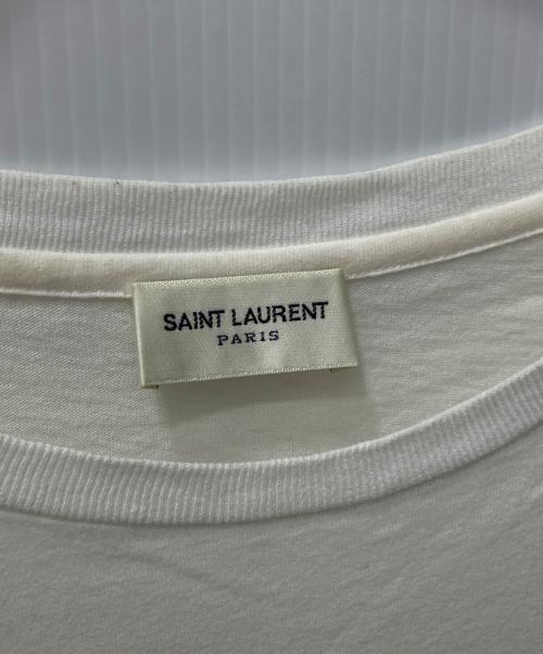 Saint Laurent Paris（サンローランパリ）Saint Laurent Paris (サンローランパリ) DEBBY プリントTシャツ ホワイト サイズ:Sの古着・服飾アイテム