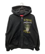SUPREME×DSNYシュプリーム×ディーエスエヌワイ）の古着「Zip Up Hooded Sweatshirt　「ジップアップ フーデッド スウェットシャツ」」｜ブラック