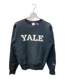 Champion REVERSE WEAVE（チャンピオン リバース ウィーブ）の古着「YALE UNIVERSITY/イエール ユニバーシティ プリントスウェット」｜ネイビー