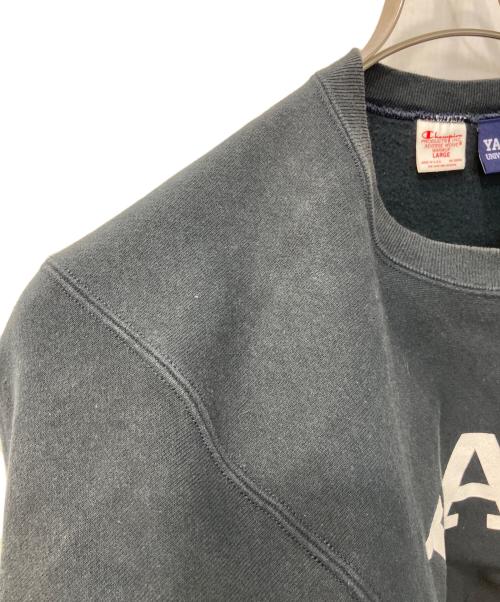 Champion REVERSE WEAVE（チャンピオン リバース ウィーブ）Champion REVERSE WEAVE (チャンピオン リバース ウィーブ) YALE UNIVERSITY/イエール ユニバーシティ プリントスウェット ネイビー サイズ:Lの古着・服飾アイテム