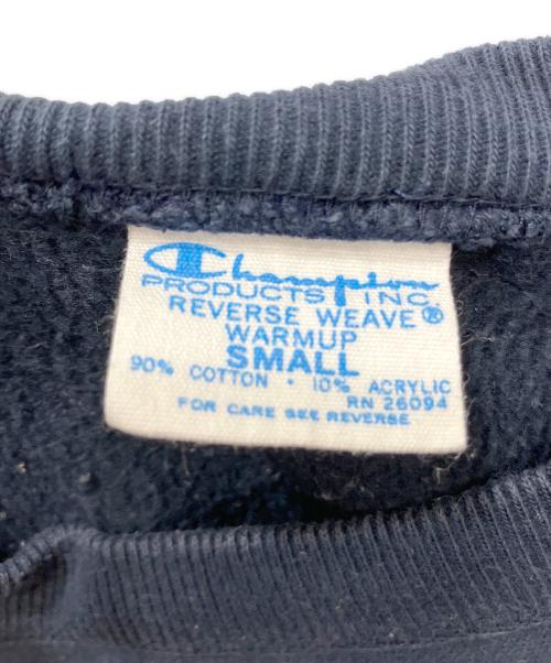 Champion REVERSE WEAVE（チャンピオン リバース ウィーブ）Champion REVERSE WEAVE (チャンピオン リバース ウィーブ) クルーネックスウェット ネイビー サイズ:Ｓの古着・服飾アイテム