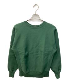Champion REVERSE WEAVE（チャンピオン リバース ウィーブ）の古着「クルーネックスウェット」｜グリーン