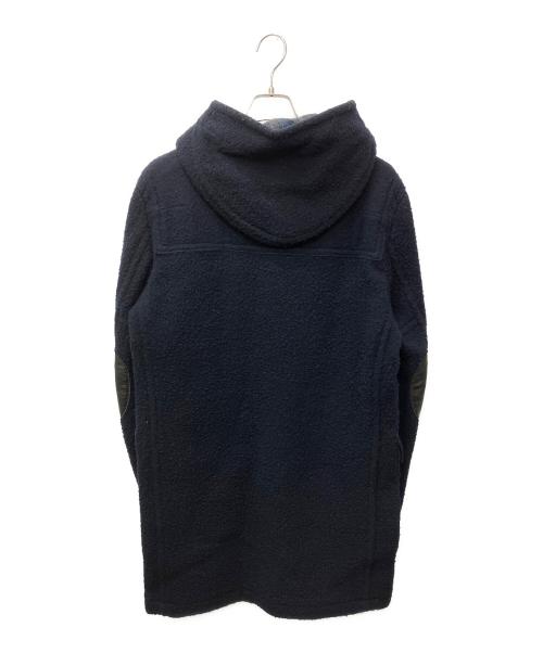 NUMBER (N)INE（ナンバーナイン）NUMBER (N)INE (ナンバーナイン) エルボーパッチフーディーダッフルコート ネイビー サイズ:４の古着・服飾アイテム