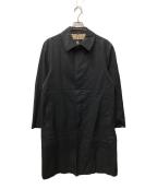 BURBERRY BLACK LABELバーバリーブラックレーベル）の古着「裏ノヴァチェックステンカラーコート」｜ブラック