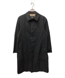 BURBERRY BLACK LABEL（バーバリーブラックレーベル）の古着「裏ノヴァチェックステンカラーコート」｜ブラック
