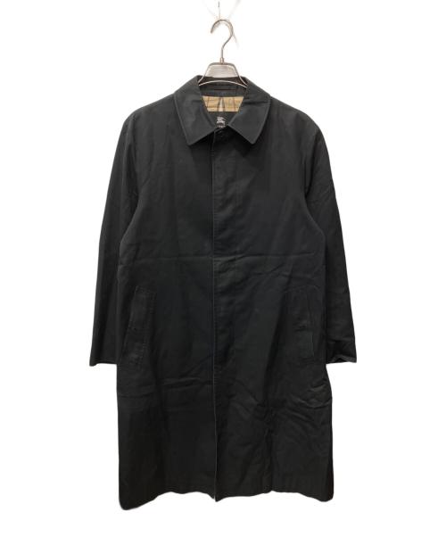 BURBERRY BLACK LABEL（バーバリーブラックレーベル）BURBERRY BLACK LABEL (バーバリーブラックレーベル) 裏ノヴァチェックステンカラーコート ブラック サイズ:Lの古着・服飾アイテム