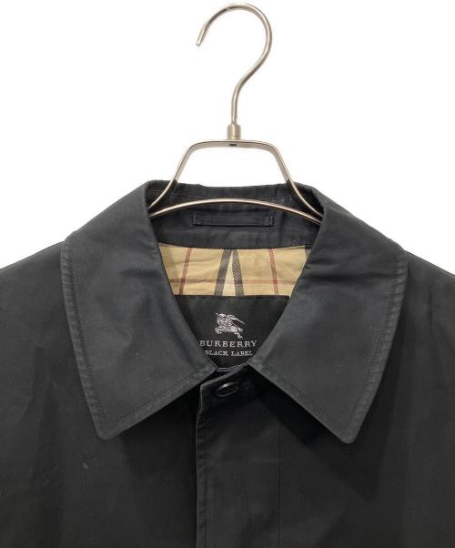 BURBERRY BLACK LABEL（バーバリーブラックレーベル）BURBERRY BLACK LABEL (バーバリーブラックレーベル) 裏ノヴァチェックステンカラーコート ブラック サイズ:Lの古着・服飾アイテム