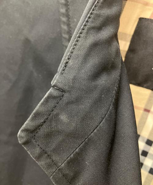 BURBERRY BLACK LABEL（バーバリーブラックレーベル）BURBERRY BLACK LABEL (バーバリーブラックレーベル) 裏ノヴァチェックステンカラーコート ブラック サイズ:Lの古着・服飾アイテム