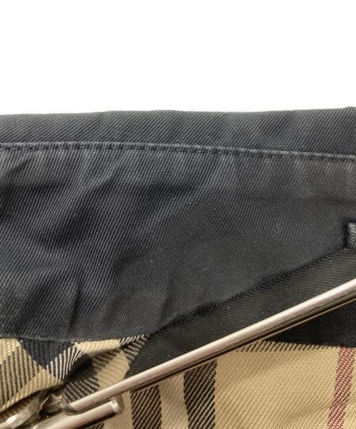BURBERRY BLACK LABEL（バーバリーブラックレーベル）BURBERRY BLACK LABEL (バーバリーブラックレーベル) 裏ノヴァチェックステンカラーコート ブラック サイズ:Lの古着・服飾アイテム