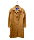 BURBERRY BLUE LABELバーバリー ブルー レーベル）の古着「裏ノバチェックチェスターコート」｜ブラウン