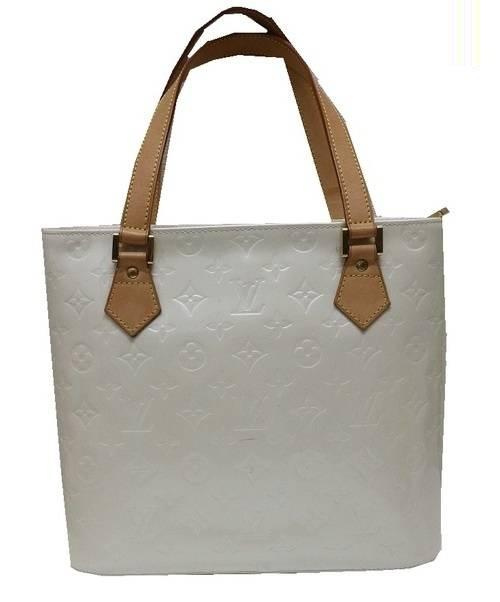LOUIS VUITTON（ルイ ヴィトン）LOUIS VUITTON (ルイヴィトン) ヒューストン トートバッグ オフホワイト サイズ:- ヴェルニの古着・服飾アイテム