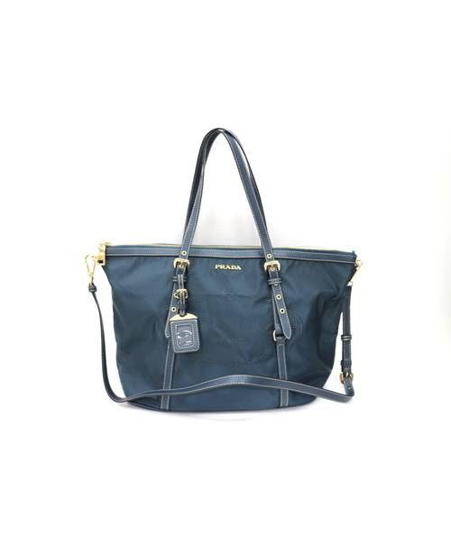 PRADA（プラダ）PRADA (プラダ) 2WAYバッグ ネイビー BR4253の古着・服飾アイテム