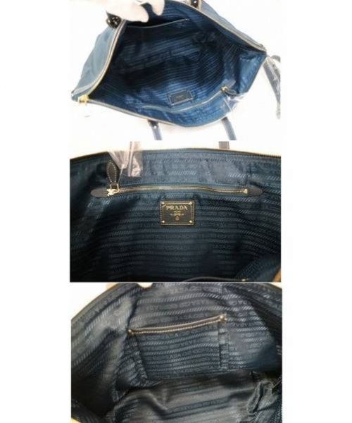 PRADA（プラダ）PRADA (プラダ) 2WAYバッグ ネイビー BR4253の古着・服飾アイテム