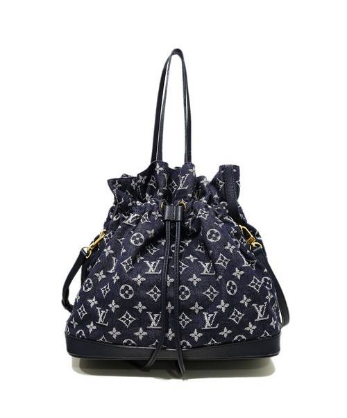 LOUIS VUITTON（ルイ ヴィトン）LOUIS VUITTON (ルイヴィトン) ノエフルMM ネイビー サイズ:MM モノグラム・デニム M40869 TJ2133　の古着・服飾アイテム