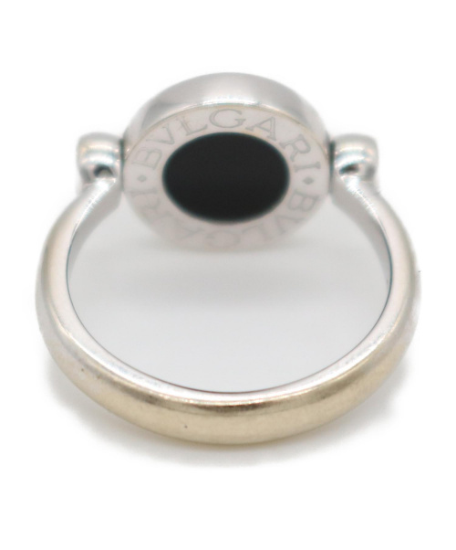 BVLGARI（ブルガリ）BVLGARI (ブルガリ) ダイヤオニキスフラップリング サイズ:50の古着・服飾アイテム