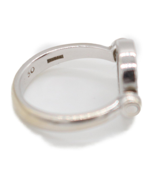 BVLGARI（ブルガリ）BVLGARI (ブルガリ) ダイヤオニキスフラップリング サイズ:50の古着・服飾アイテム