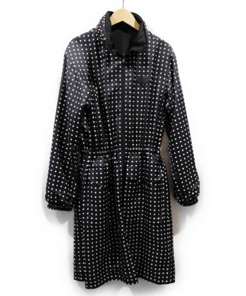 LOUIS VUITTON（ルイ ヴィトン）LOUIS VUITTON (ルイヴィトン) リバーシブルドットシルクサテンコート ブラック サイズ:34の古着・服飾アイテム