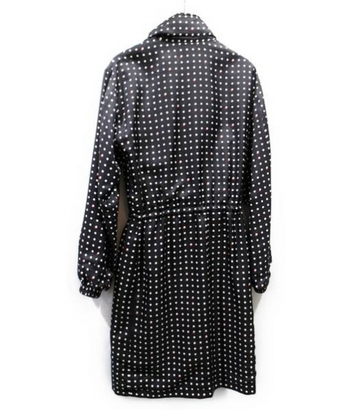 LOUIS VUITTON（ルイ ヴィトン）LOUIS VUITTON (ルイヴィトン) リバーシブルドットシルクサテンコート ブラック サイズ:34の古着・服飾アイテム