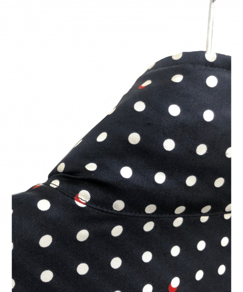 LOUIS VUITTON（ルイ ヴィトン）LOUIS VUITTON (ルイヴィトン) リバーシブルドットシルクサテンコート ブラック サイズ:34の古着・服飾アイテム