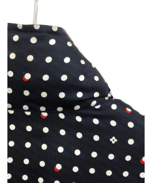 LOUIS VUITTON（ルイ ヴィトン）LOUIS VUITTON (ルイヴィトン) リバーシブルドットシルクサテンコート ブラック サイズ:34の古着・服飾アイテム
