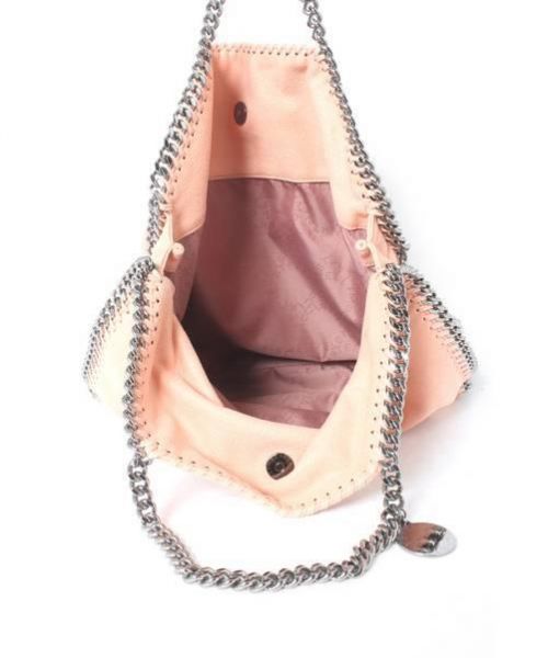 STELLA McCARTNEY（ステラマッカートニー）STELLA McCARTNEY (ステラ マッカートニー) ファラベラチェーントートバッグ ピンクの古着・服飾アイテム