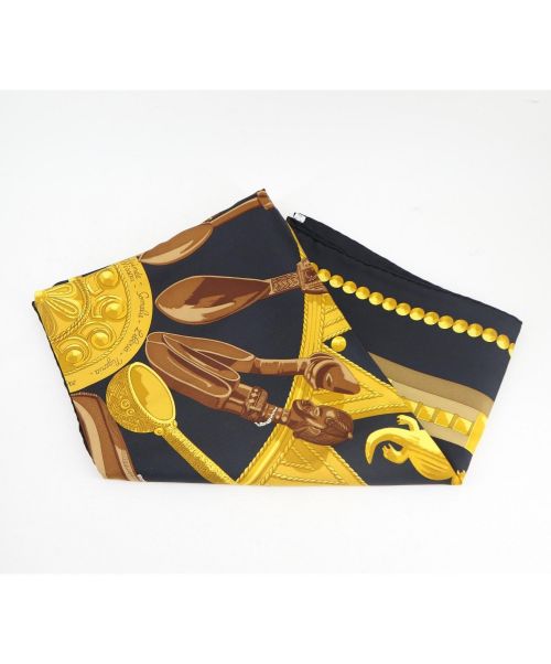 HERMES（エルメス）HERMES (エルメス) カシミヤシルク大判ストール カシミヤ65%シルク35%の古着・服飾アイテム