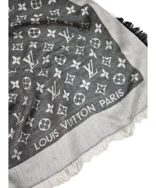 LOUIS VUITTON（ルイ ヴィトン）LOUIS VUITTON (ルイヴィトン) モノグラムデニムショール/ グレー サイズ:-の古着・服飾アイテム