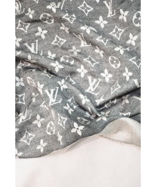 LOUIS VUITTON（ルイ ヴィトン）LOUIS VUITTON (ルイヴィトン) モノグラムデニムショール/ グレー サイズ:-の古着・服飾アイテム