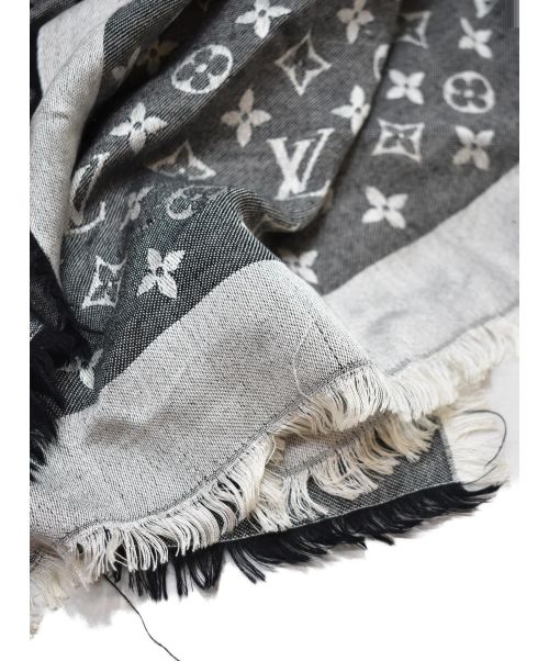 LOUIS VUITTON（ルイ ヴィトン）LOUIS VUITTON (ルイヴィトン) モノグラムデニムショール/ グレー サイズ:-の古着・服飾アイテム