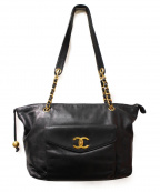 CHANELシャネル）の古着「トートバッグ」｜ブラック