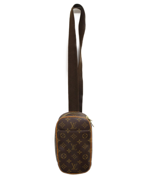 LOUIS VUITTON（ルイ ヴィトン）LOUIS VUITTON (ルイヴィトン) ポシェットガンジュ ウエストポーチ ブラウン サイズ:- モノグラム M51870の古着・服飾アイテム
