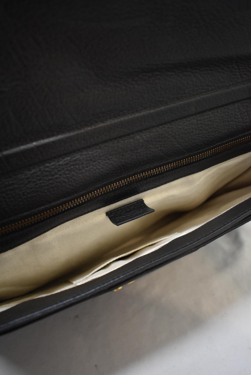 GUCCI（グッチ）GUCCI (グッチ) シェリーラインメッセンジャーバッグ ブラック サイズ:- 437543の古着・服飾アイテム