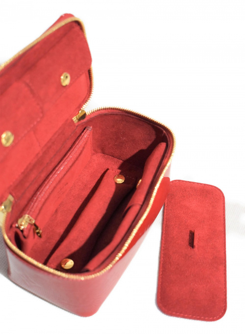 LOUIS VUITTON（ルイ ヴィトン）LOUIS VUITTON (ルイヴィトン) ポム・ダム?ル ジュエル・ケース サイズ:- ヴェルニ M91273 SN5102の古着・服飾アイテム