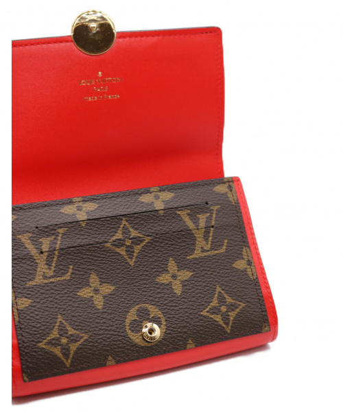LOUIS VUITTON（ルイ ヴィトン）LOUIS VUITTON (ルイヴィトン) ポルトフォイユ・フロール コンパクト ブラウン/コクリコ サイズ:- 未使用品 モノグラム M64587の古着・服飾アイテム