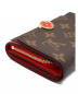 中古・古着 LOUIS VUITTON (ルイヴィトン) ポルトフォイユ・フロール コンパクト ブラウン/コクリコ サイズ:- 未使用品 モノグラム M64587：74800円