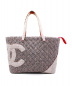 CHANEL（シャネル）の古着「ツイードトートバッグ/カンボンライン」｜グレー