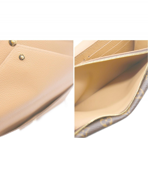 LOUIS VUITTON（ルイ ヴィトン）LOUIS VUITTON (ルイヴィトン) ポルトフォイユ・ドゥブルV  ベージュ サイズ:- M64390の古着・服飾アイテム