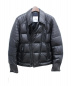 MONCLER（モンクレール）の古着「LECLERC/レザーダウンジャケット」｜ブラック