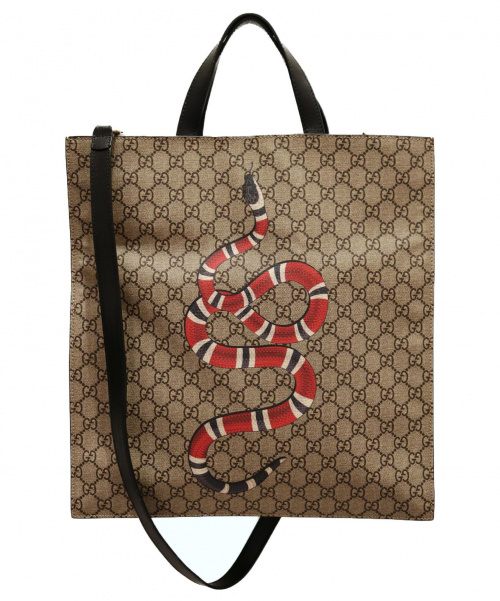 GUCCI（グッチ）GUCCI (グッチ) スネークショルダーバッグ サイズ:ｰ GGスプリーム 450950の古着・服飾アイテム