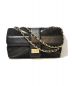 CHANEL（シャネル）の古着「ダブルチェーンショルダーバッグ/2.55ライン」｜ブラック