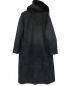 MaxMara (マックスマラ) ファー装飾ムートンロングコート サイズ:42：44800円