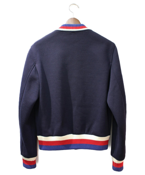 GUCCI（グッチ）GUCCI (グッチ) 18SS/パンサーアップリケボンバージャケット ネイビー サイズ:44の古着・服飾アイテム