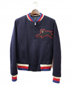 GUCCIグッチ）の古着「18SS/パンサーアップリケボンバージャケット」｜ネイビー