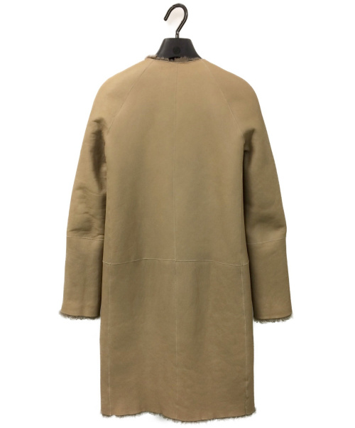 CELINE（セリーヌ）CELINE (セリーヌ) リバーシブルムートンコート ブラウン サイズ:34 ラムスキンの古着・服飾アイテム