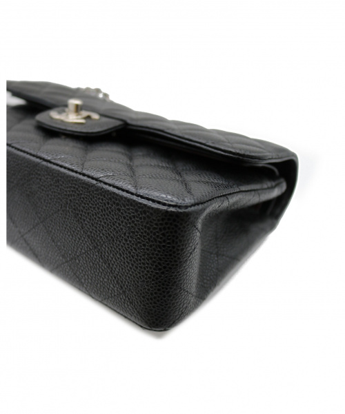 CHANEL（シャネル）CHANEL (シャネル) マトラッセ ブラック サイズ:23 キャビアスキン　Wフラップ　Wチェーン　A01113の古着・服飾アイテム