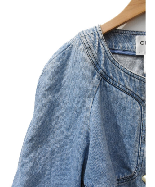 CHANEL（シャネル）CHANEL (シャネル) ショートジャケット ライトブルー サイズ:36の古着・服飾アイテム